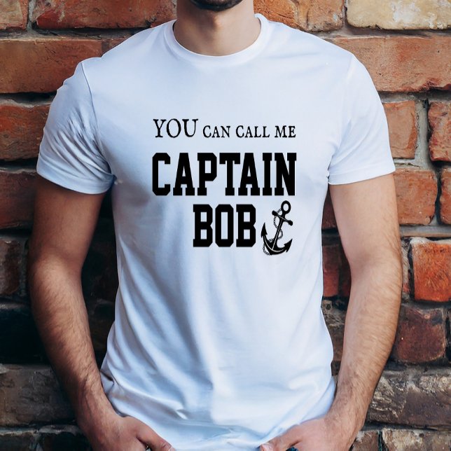 T-shirt VOUS pouvez m'appeler Capitaine Bob (Créateur téléchargé)