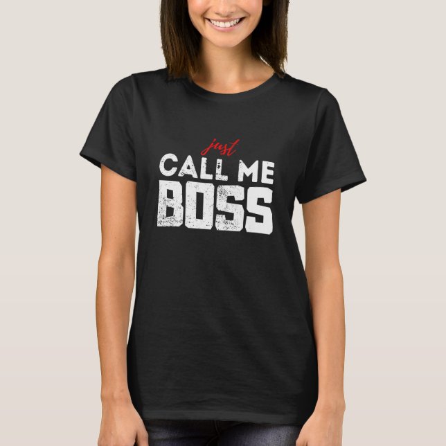 T-shirt Vous pouvez m'appeler chef exécutif Distressed loo (Devant)
