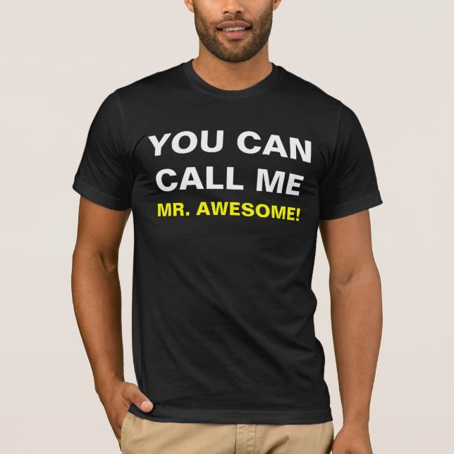 T-shirt VOUS POUVEZ M'APPELER… les hommes (Devant)