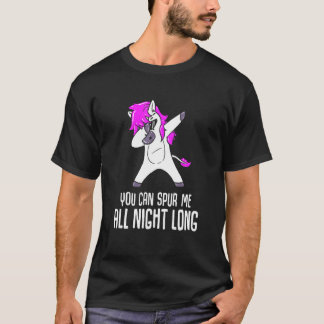 T-shirt Vous Pouvez M'Éperonner Toute La Nuit À Cheval