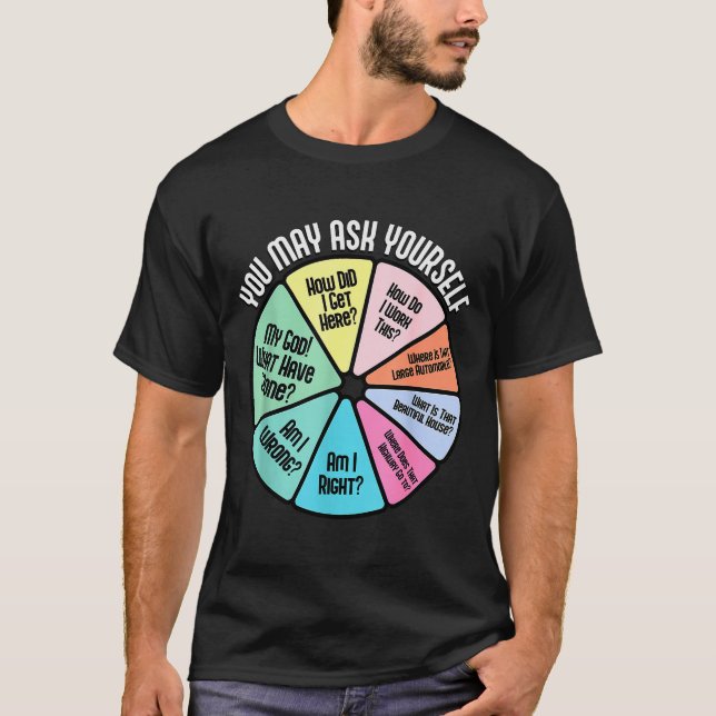 T-shirt Vous pouvez vous demander comment je suis arrivé i (Devant)