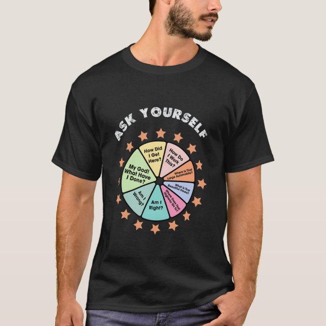T-shirt 'VOUS POUVEZ VOUS DEMANDER |Slogan Talking (Devant)