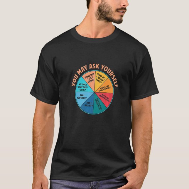 T-shirt Vous Pouvez Vous Demander Une Fois Dans Un Diagram (Devant)