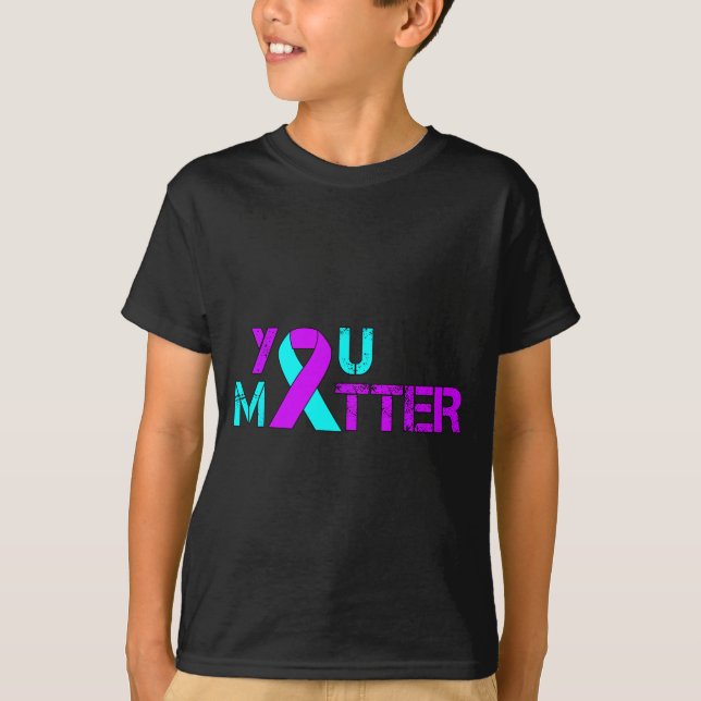 T-shirt Vous Prévention du suicide Sensibilisation à la dé (Devant)