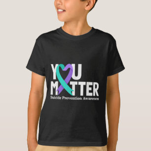 T-shirt Vous Prévention du Suicide Teal & Purple