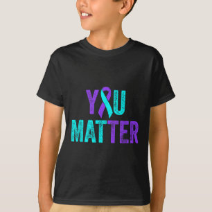 T-shirt Vous Prévention du suicide Turquoise Sensibilisati