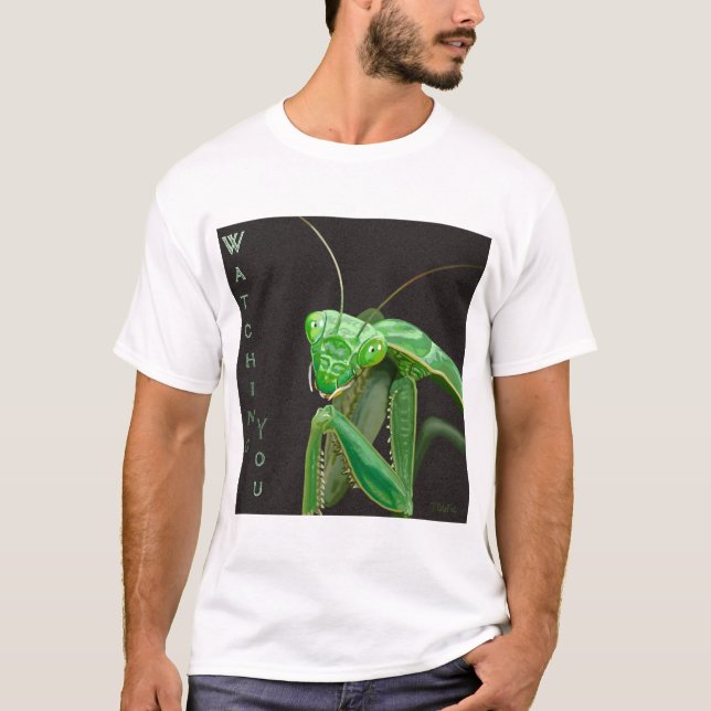 T-shirt Vous regarder - Version verte (Devant)