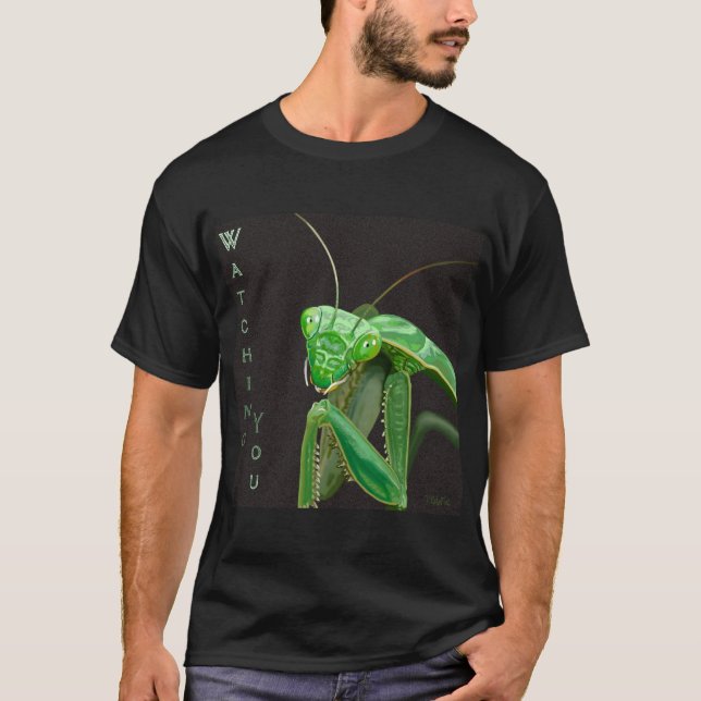 T-shirt Vous regarder - Version verte (Devant)
