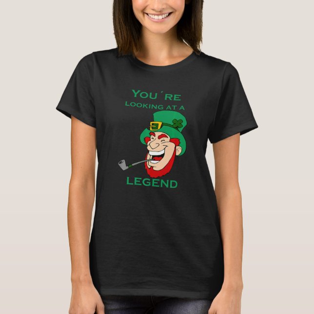 T-shirt Vous regardez une légende St Patricks Day (Devant)