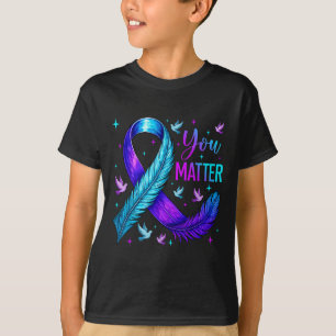 T-shirt Vous Ruban Oiseau Sensibilisation à la Prévention