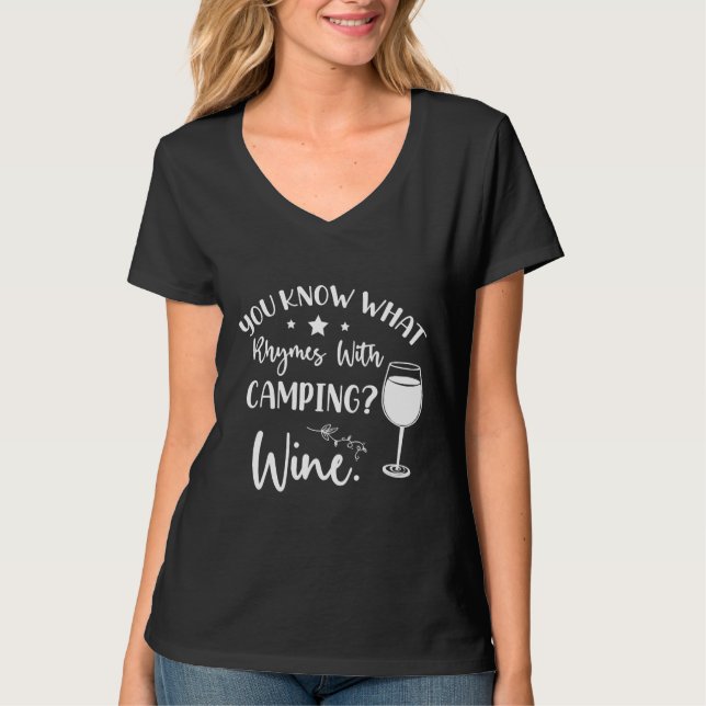 T-shirt Vous Savez Ce Qui Récit Avec Campingwine (Devant)