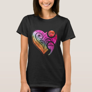 T-shirt Vous Semicolon Sensibilisation à la santé mentale