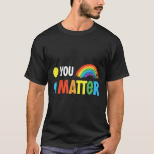 T-shirt Vous Semicolon Solidarité des guerriers de la sant
