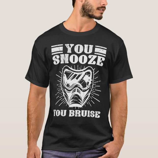 T-shirt Vous Snooze Vous Bruise Paintball Game Squad Pour  (Devant)
