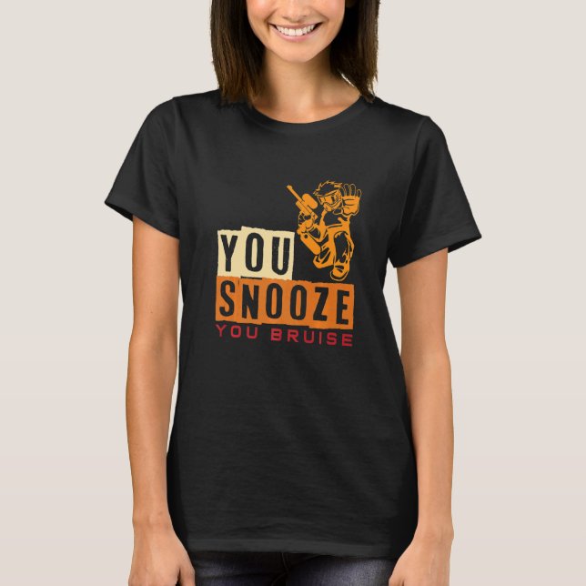 T-shirt Vous Snooze Vous Bruit Paintball (Devant)