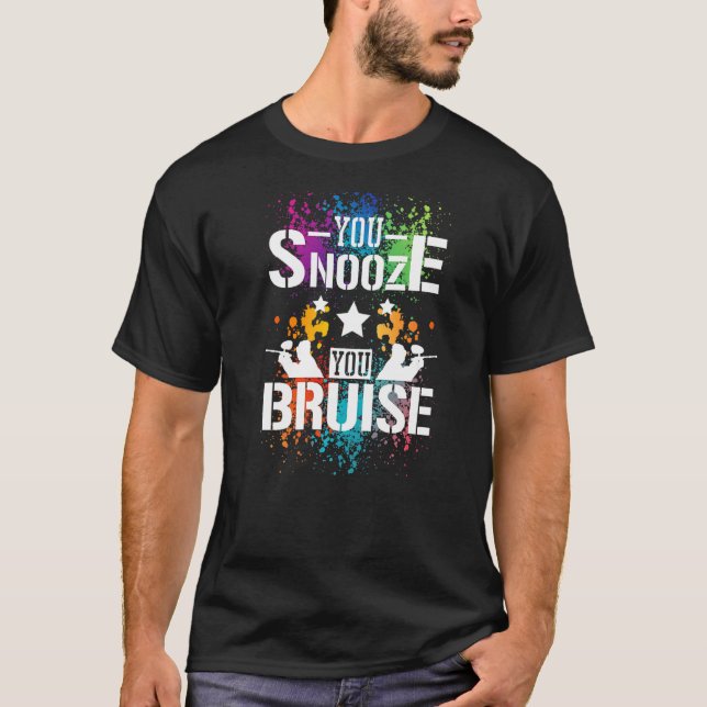 T-shirt Vous Snooze Vous Bruit Paintball (Devant)