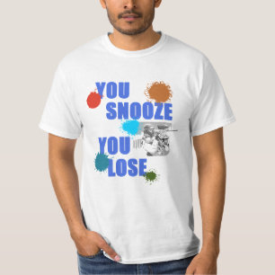 T-shirt Vous sommeillez vous perdez le cadeau de jeu de
