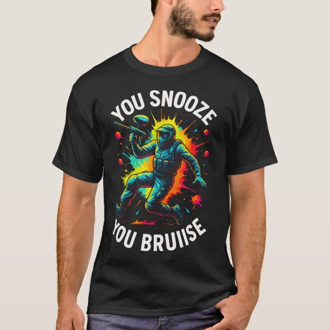T-shirt Vous sommeillez, vous vous faites mal - Peinture d (Devant)