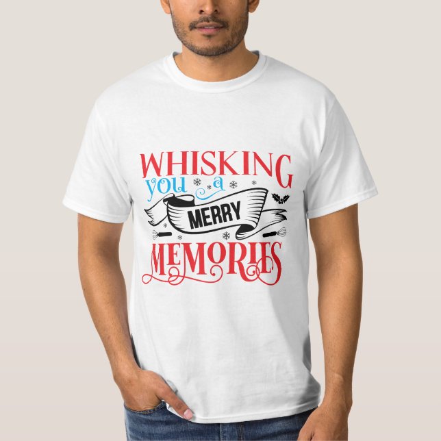 T-shirt Vous souhaitant un joyeux Noël (Devant)
