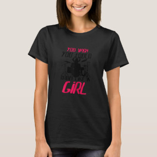 T-shirt Vous Souhaiteriez Tambouriner Comme Une Fille Perc