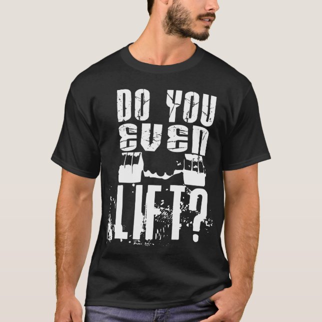 T-shirt Vous soulevez-vous même ? - Chemise foncée (Devant)
