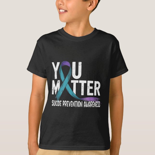 T-shirt Vous soutenez la sensibilisation à la prévention d (Devant)