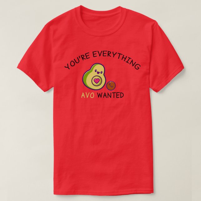 T-shirt Vous Tout AVO Recherché Amusant Avocado Valentin (Design devant)
