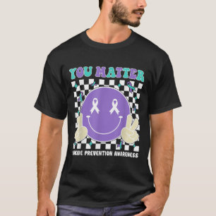 T-shirt Vous Turquoise Purple Suicide Sensibilisation Sant