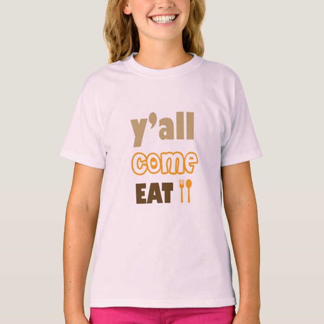 T-shirt Vous venez manger rustique (Devant)