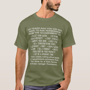 T-shirt Vous Vivez Dans Une Ferme D'Impôts Comme Humains