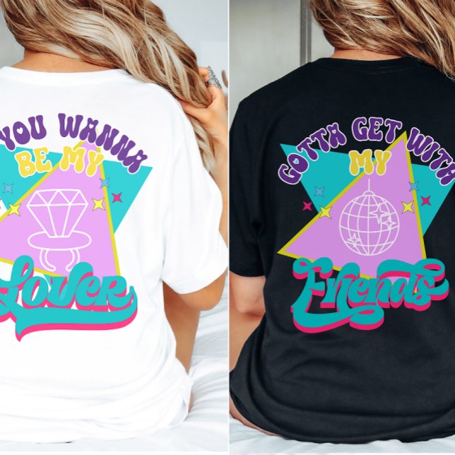 T-shirt Vous voulez être mon amoureux Drôle Retro 90s Bach (Find matching shirts in our shop)