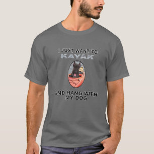 T-shirt Vous Voulez Kayak Hang W Dog Giant Schnauzer