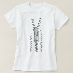 T-shirt Vous voulez voir ce qui se trouve sous Black Perso