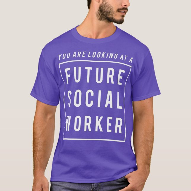 T-shirt Vous Vous Pensez À Un Futur Travailleur Social Amu (Devant)