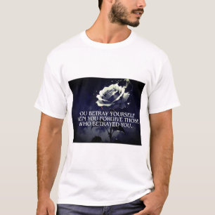 T-shirt "Vous vous trahissez - Citation Rose foncée sur la
