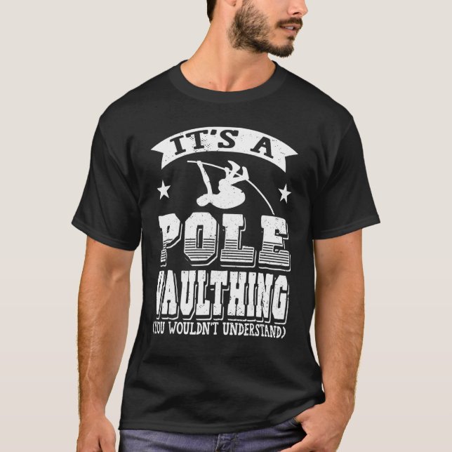 T-shirt Voûte De Pôle Voûte De Saut Piste Et Champ (Devant)