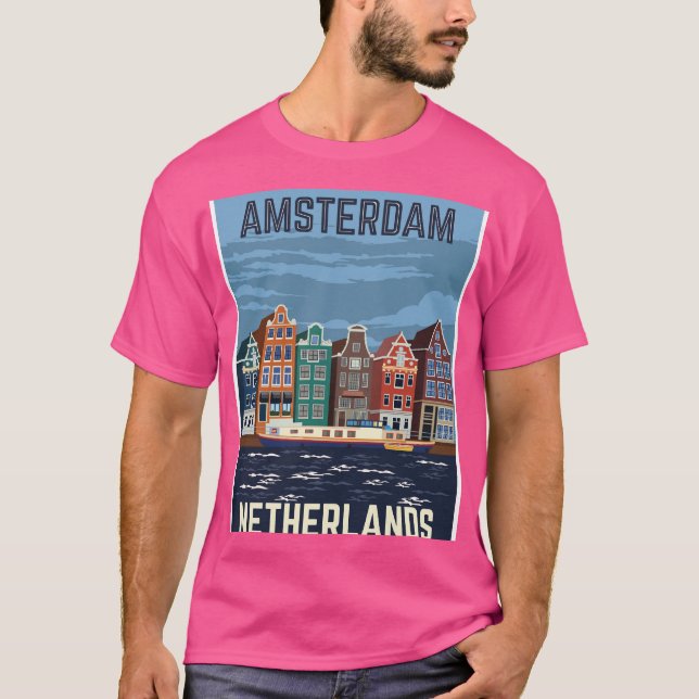 T-shirt Voyage à Amsterdam (Devant)