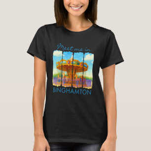 T-shirt Voyage à Binghamton New York Rencontre-moi à Bing