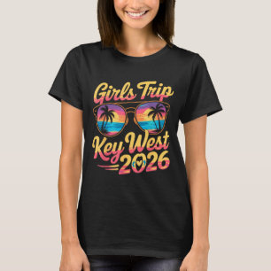 T-shirt Voyage à Key West entre filles 2026 Vacances d'été