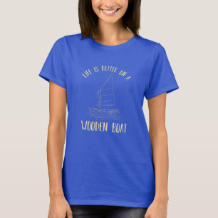 T-shirt Voyage à la plage en famille en bateau marin