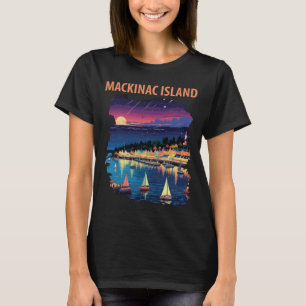 T-shirt Voyage à Mackinac Island Michigan Harbour