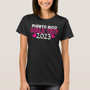 T-shirt Voyage à Porto Rico pour filles 2023 Enterrement d