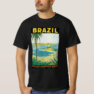 T-shirt Voyage à Rio de Janeiro Brésil Plage Côtière Vinta