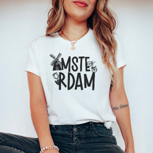 T-shirt Voyage Amsterdam Pays-Bas 