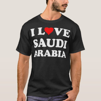T-shirt Voyage au pays Souvenir J'aime l'Arabie saoudite