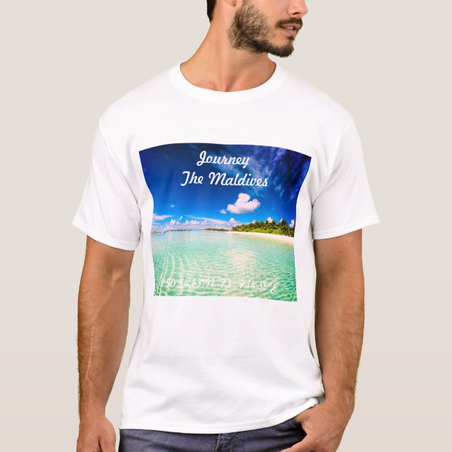 T-shirt Voyage aux Maldives (Devant)