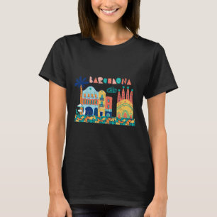 T-shirt Voyage Barcelone Espagne Europe Espagne Famille es
