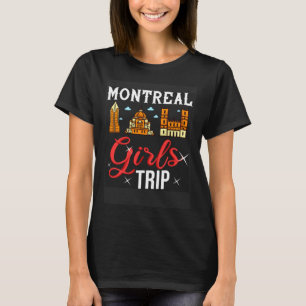 T-shirt Voyage carte de la ville de Montréal Québec Canada