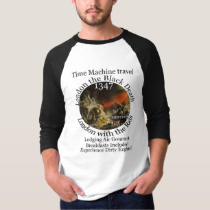 T-SHIRT VOYAGE DANS LA MACHINE À TEMPS LONDRES 1347 PESTE 