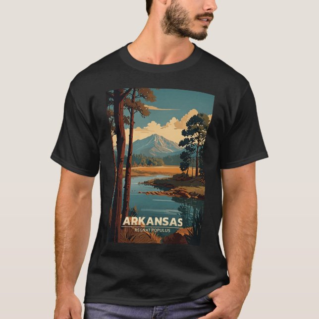 T-shirt Voyage dans l'Arkansas (Devant)